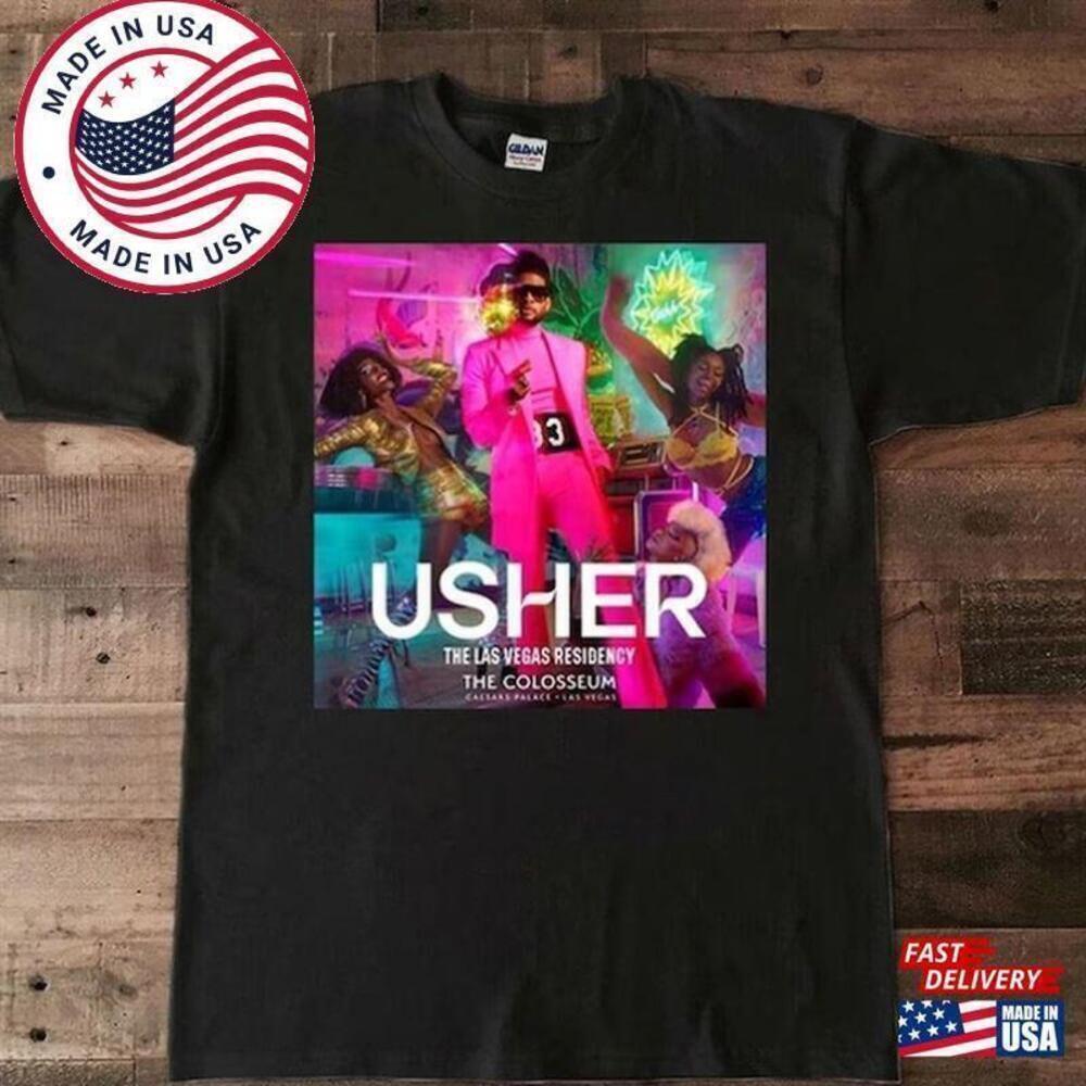 Usher My Way The Vegas Residency Tour T-Shirt Rnb Music Concert Shirt